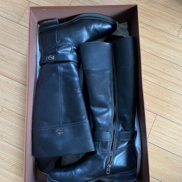 Coach Eva Leather Knee-High Classic Riding Boot - Picture 2 of 8